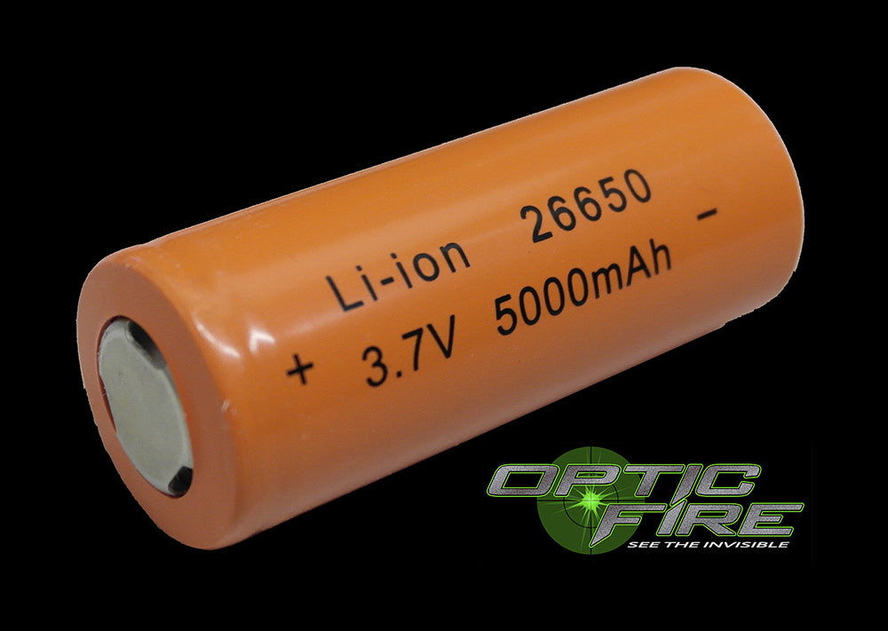 Opticfire rechargeable 26650 battery - Opticfire UK LED gun lights
 - 1