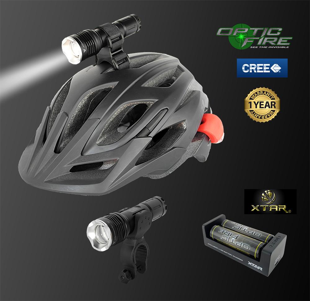 Bike Lights - T6-ZOOM Bike & Helmet Light Combo