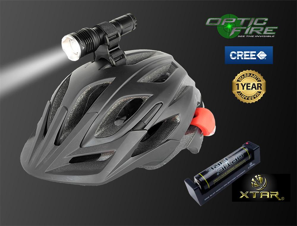 Bike Lights - T6-ZOOM Helmet Light Set