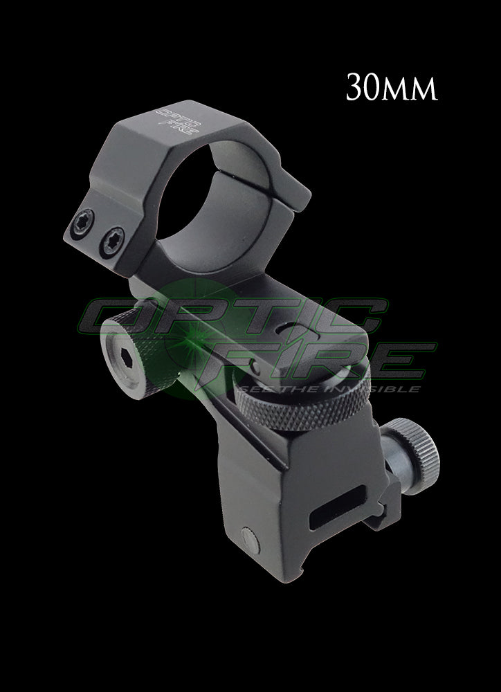 30mm Adjustable windage/elevation weaver rail torch scope mount