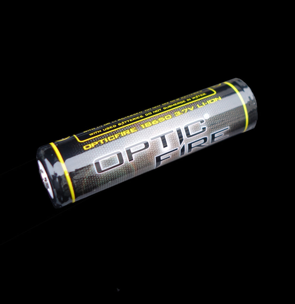 Opticfire rechargeable 18650 battery - Opticfire UK LED gun lights
 - 1